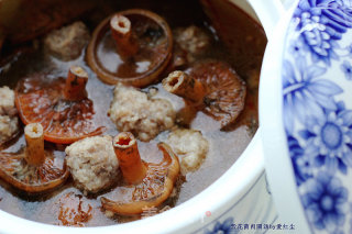 紫花菌肉圆汤的做法步骤：10