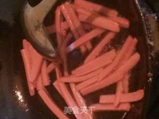 黄瓜炒火腿的做法步骤：2