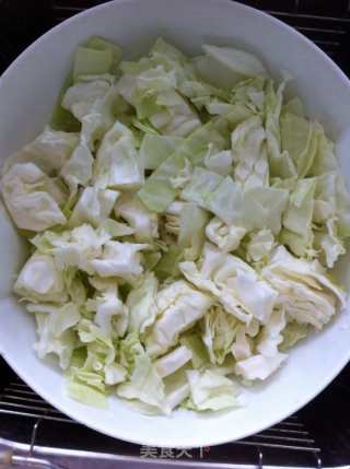 炕豆腐烩包菜的做法步骤：5
