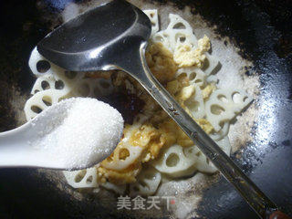 鸡蛋炒莲藕的做法步骤：12