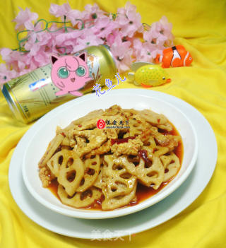 鸡蛋炒莲藕的做法步骤：14