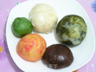 花式冰皮月饼的做法步骤：8