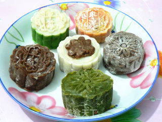 花式冰皮月饼的做法步骤：18