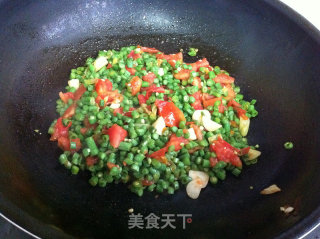 豆角鸡蛋打卤面的做法步骤：6