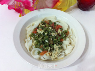 豆角鸡蛋打卤面的做法步骤：12