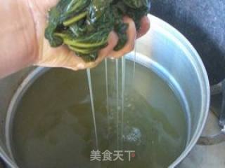 芝麻叶汤面条的做法步骤：2