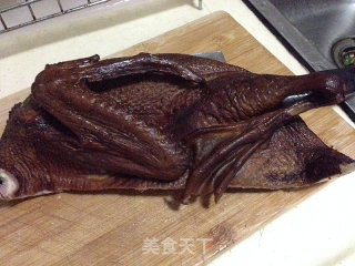 蒜苗炒鸭补的做法步骤：3