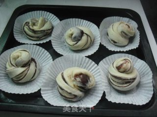 桂花豆沙面包的做法步骤：8