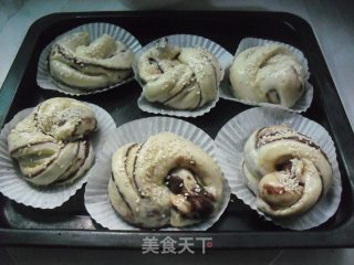 桂花豆沙面包的做法步骤：9