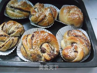 桂花豆沙面包的做法步骤：10