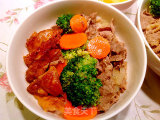 吉野家双拼饭的做法步骤：5
