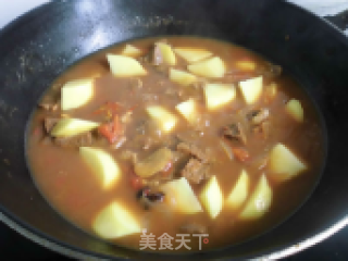 番茄土豆炖牛肉的做法步骤：5