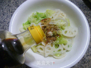 莲藕拌圆白菜的做法步骤：9