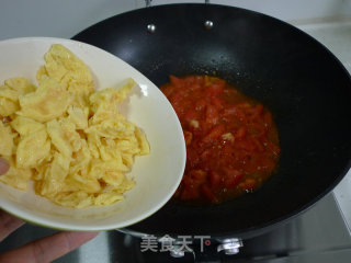 番茄炒鸡蛋（拌饭版）的做法步骤：9