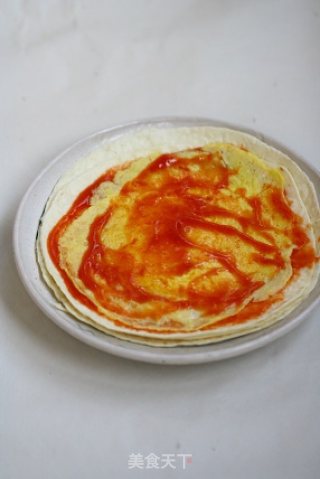 蔬菜卷饼的做法步骤：4