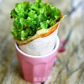 蔬菜卷饼的做法步骤：5