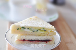 三明治的做法步骤：7