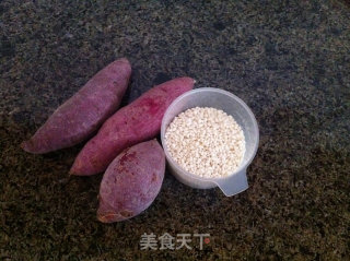 紫薯糯米粥的做法步骤：1