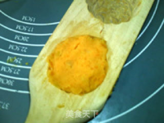 红薯桃心月饼的做法步骤：9