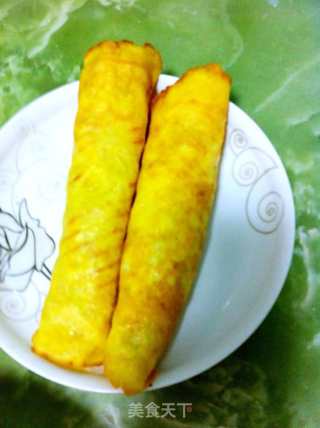 自制电饼铛包菜鸡蛋饼的做法步骤：7