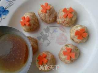 清蒸豆腐肉丸的做法步骤：12