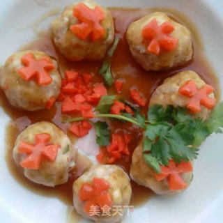 清蒸豆腐肉丸的做法步骤：14