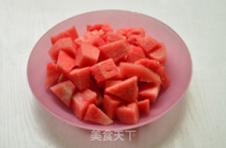 西瓜冰沙的做法步骤：2