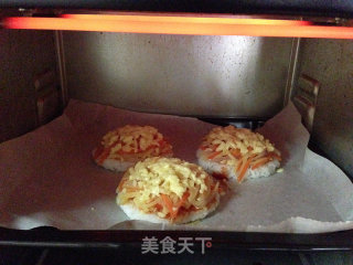 [三丝米饭迷你披萨]-----剩米饭的花样吃法的做法步骤：9