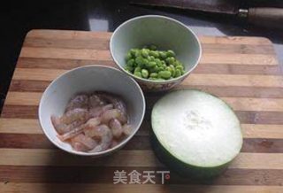 酱香冬瓜虾仁的做法步骤：1