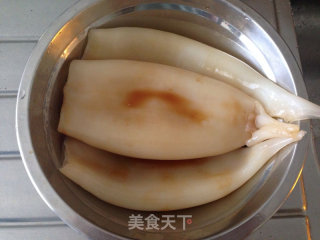 烤鱿鱼（铁板鱿鱼风味）的做法