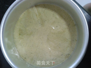 6寸抹茶戚风蛋糕的做法步骤：8