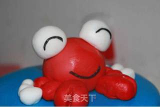 【番茄配方】翻糖小螃蟹——恋爱中的幸福的小螃蟹的做法步骤：32