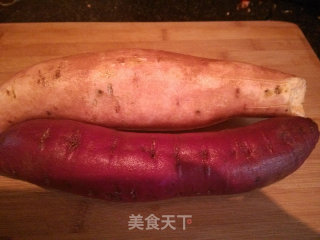蒸红薯和紫薯的做法步骤：2