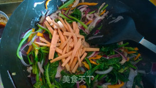 干炒手擀面的做法步骤：8