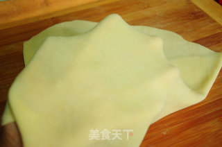 皮薄如纸的----云吞皮及小葱馅云吞的做法步骤：7