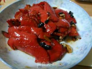 干煸豆鼓红椒的做法步骤：9