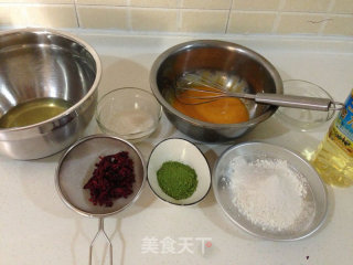 荞麦蛋糕之抹茶戚风的做法步骤：1