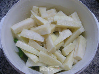 香糟毛豆茭白的做法步骤：9
