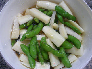 香糟毛豆茭白的做法步骤：11