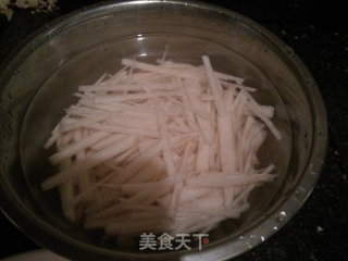 山药肉丝汤的做法步骤：3