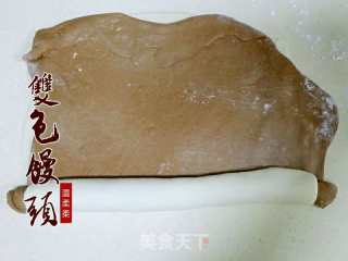双色馒头的做法步骤：2