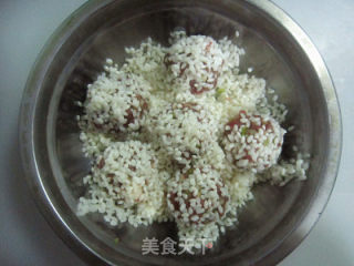 牛肉珍珠丸子——简单又出彩的宴客菜的做法步骤：6