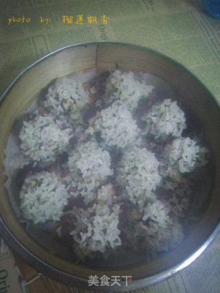 牛肉珍珠丸子——简单又出彩的宴客菜的做法步骤：8