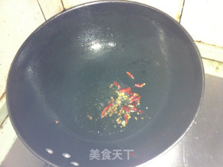 咸肉炒花菜的做法步骤：5