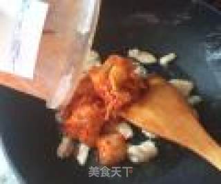 鸡肉泡菜年糕的做法步骤：7