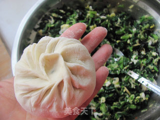 菠菜素大包的做法步骤：10