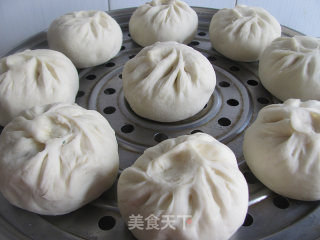 菠菜素大包的做法步骤：11