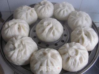 菠菜素大包的做法步骤：12