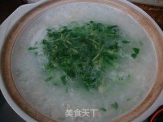 暖身养胃粥----【豌豆尖鸡肉粥】的做法步骤：5