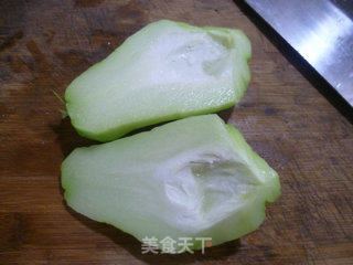 开洋炒佛手瓜的做法步骤：4